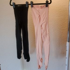 Black & Pink Ballet Tights